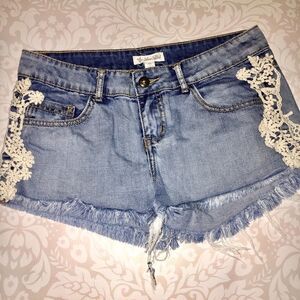 Other's Follow Indigo Wayside Cutoff Jean Shorts 5 Junior